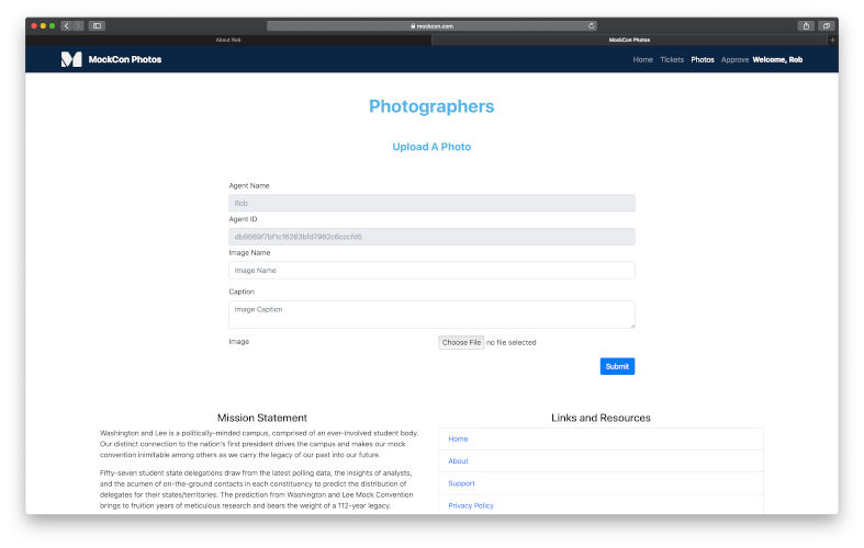 MockCon Web Photo Upload